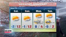 Milder weather expected this weekend