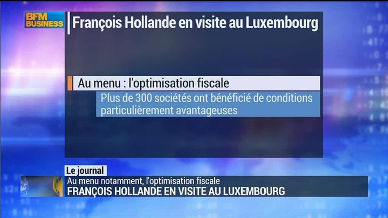 François Hollande en visite au Luxembourg