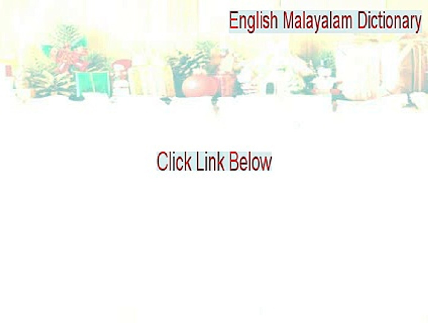 English Malayalam Dictionary Crack (Instant Download)