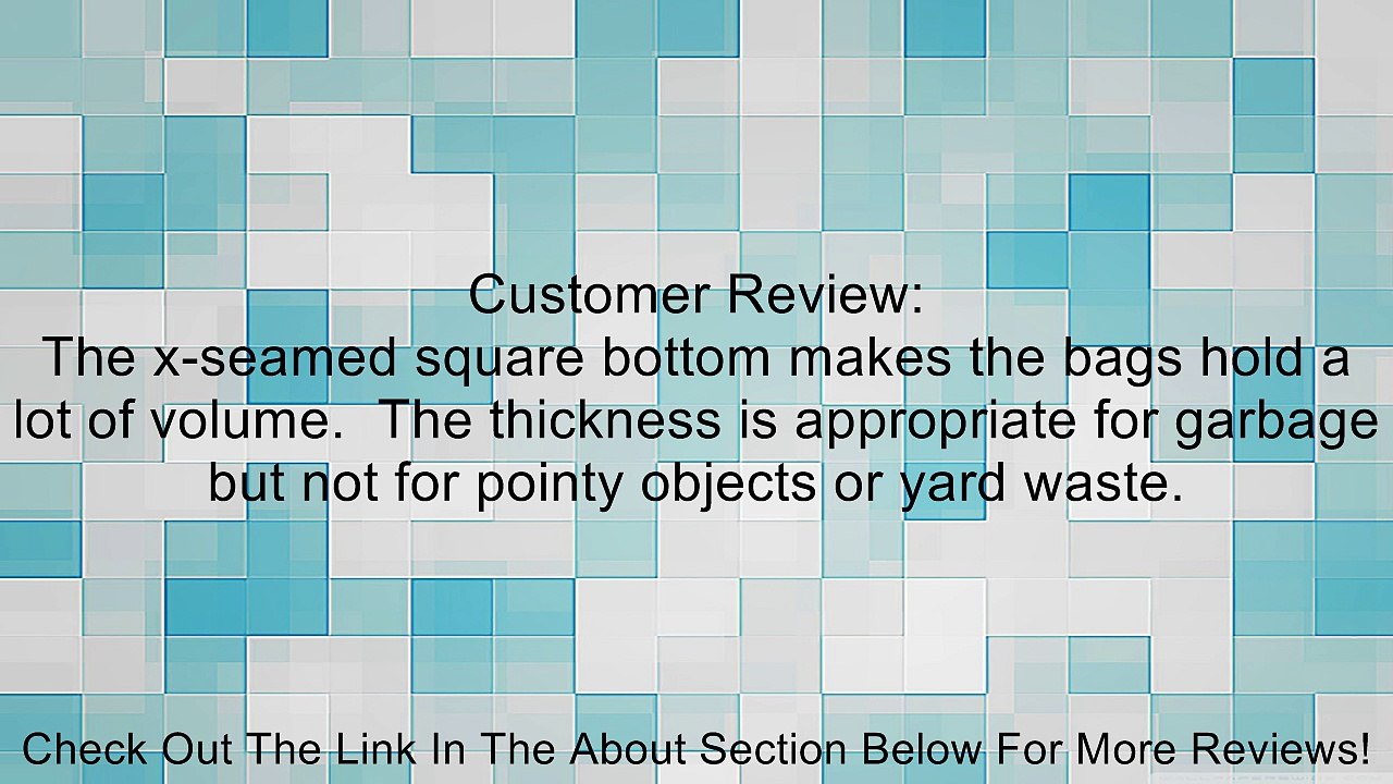 Earthsense Can Liners, 55-60 Gallons, 1.25 Milliliters, 38 x 58, Black, 100/Carton (RNW6050) Review