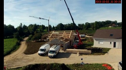 Montage d'une Maison ossature Bois BOILLOD