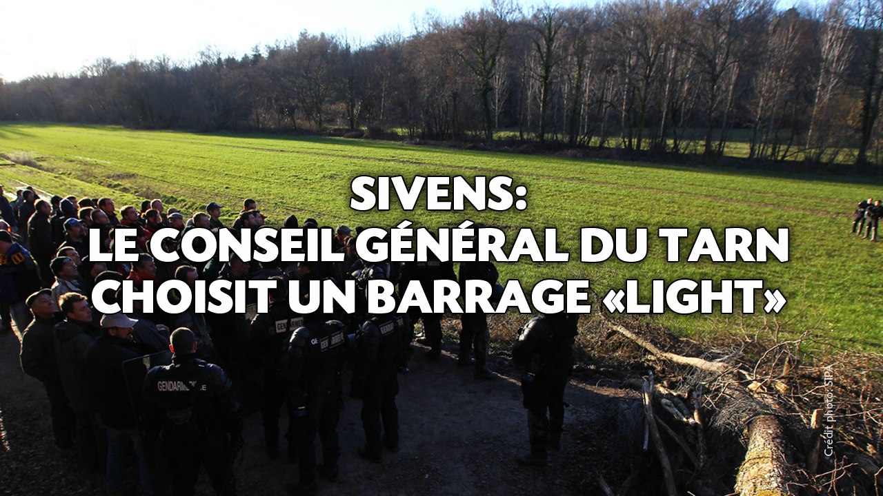 Sivens: Le conseil du Tarn opte pour un barrage «light»