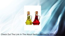 Set 2 Retro Classic Shaped Olive Oil and Vinegar Glass Bottles Cruets (Turkey) Review