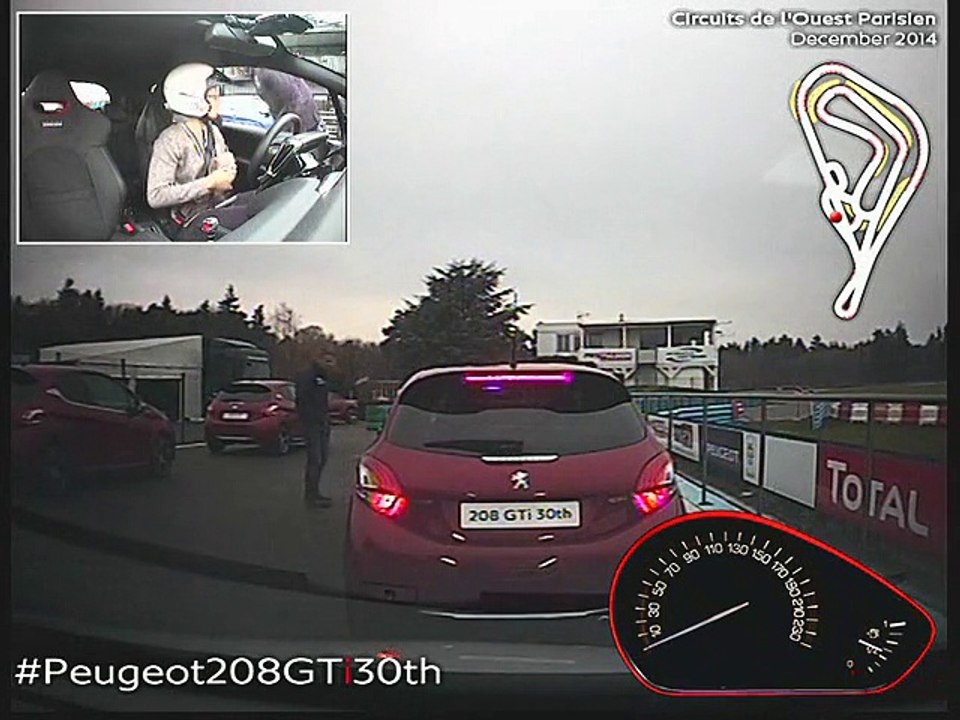 Votre video en PEUGEOT 208 GTi 30th  B50031214PE00016