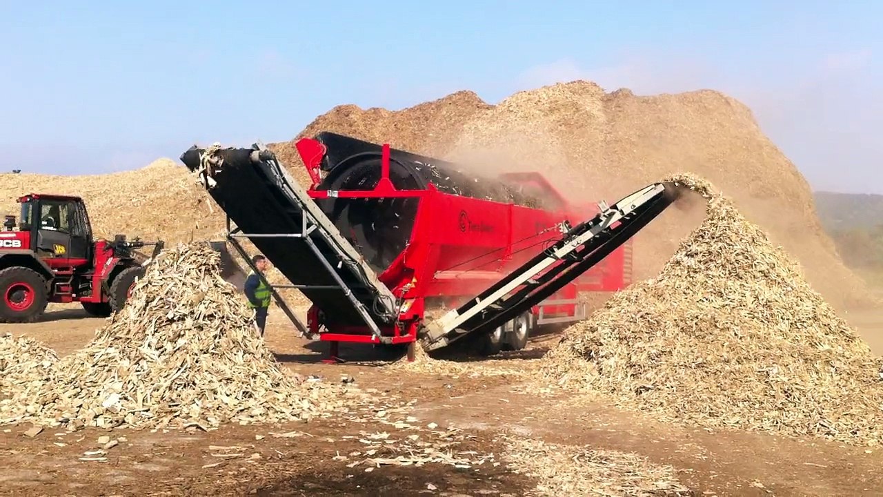 crible trommel gros débit Terra Select T-7 bois plaquette