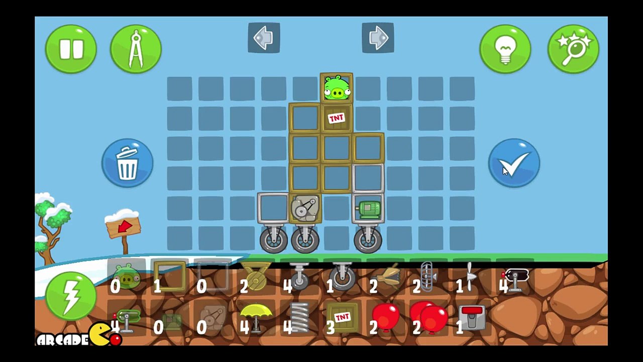 Bad Piggies - NEW SANDBOX LEVEL Star Collecting Gameplay Walkthrough
