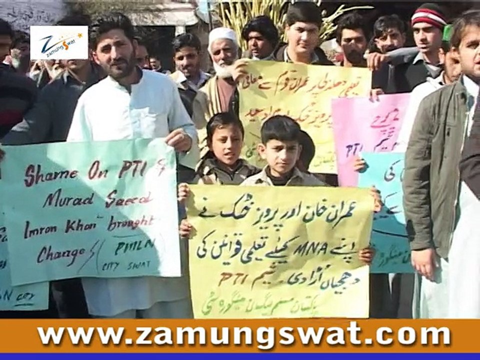Swat PMLN protest