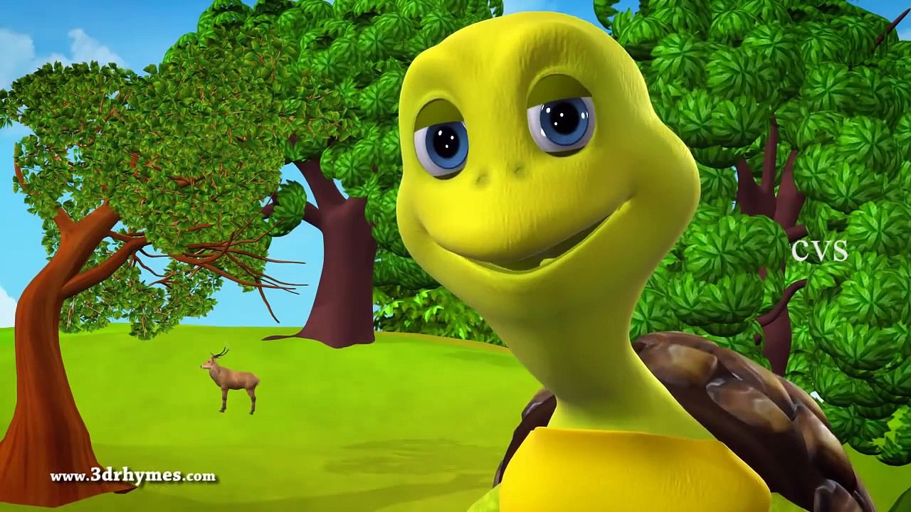 Rabbit and Tortoise Story - 3D Animation Panchatantra and Aesop Fables for children