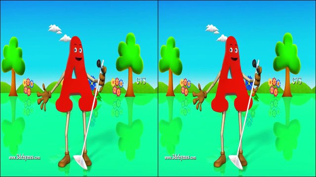 Stereoscopic 3D videos for 3D glasses - Letter A song_2