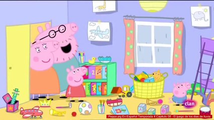 Peppa pig En Español Temporada 4 Capitulo 08 - El juego de los dias de lluvia