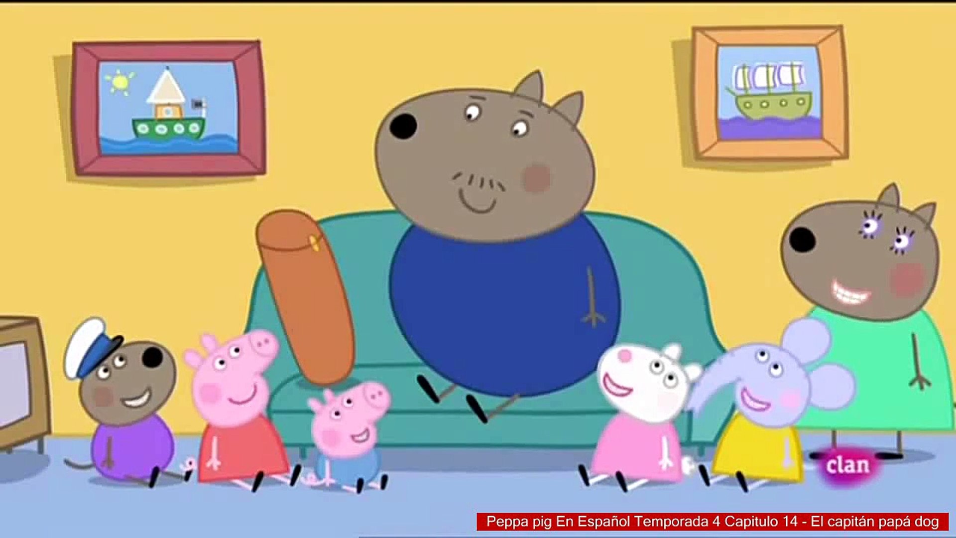 Peppa pig En Español Temporada 4 Capitulo 14 - El capitán papá dog - video  Dailymotion