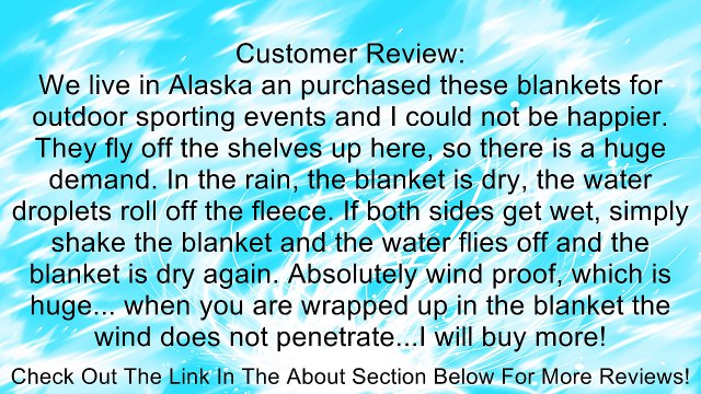 Rivers West Waterproof Fleece Tundra Blanket Review