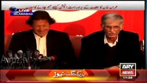 See how Imran Khan stopped Pervaiz Khattak when he was about to disclose name of person who offered money for Senate elections vote