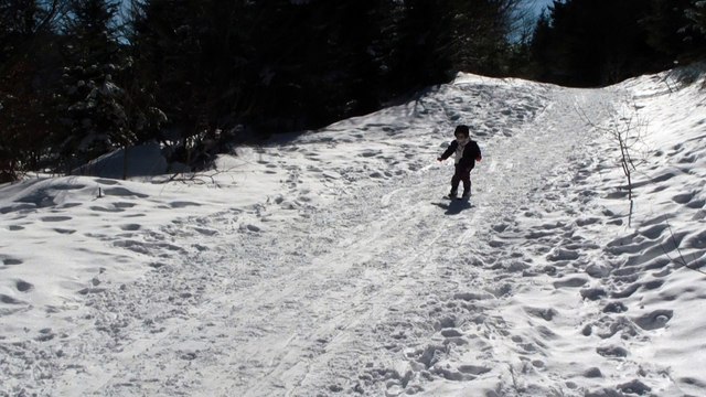 Premières glisses de Maëlle (mars 2015)