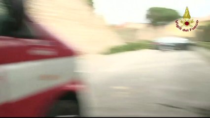 Prato - Tempesta di vento fa strage di alberi in città e in provincia (06.03.15)