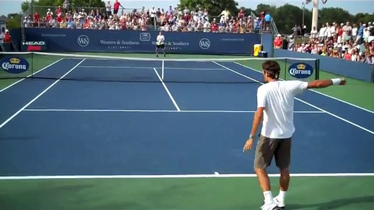 Federer Cincy Practice