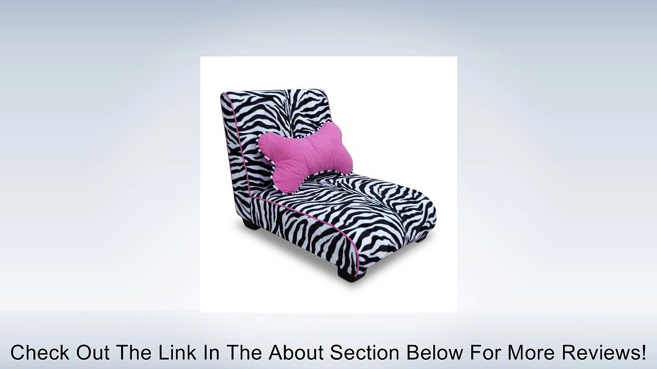 Enchanted Home Pet Elliott Lounger, 23 by 32 by 23-Inch, Zebra Review