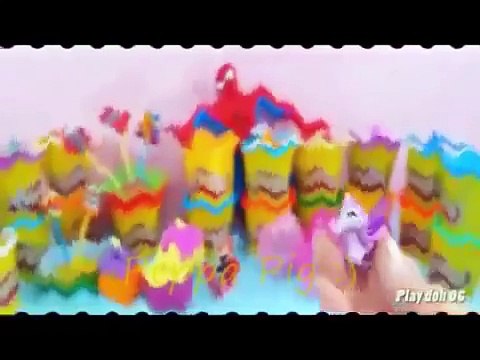 Peppa Pig Kinder Surprise eggs Play Doh Barbie Mickey Mouse Frozen Spiderman Egg