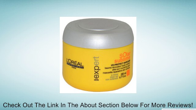 L'Oreal Serie Expert Solar Sublime After-Sun Nourishing Balm, 6.7 Ounce Review