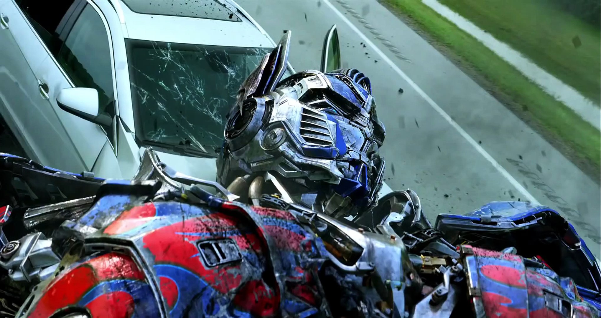 Transformers 4 Optimus Prime Vs Lockdown