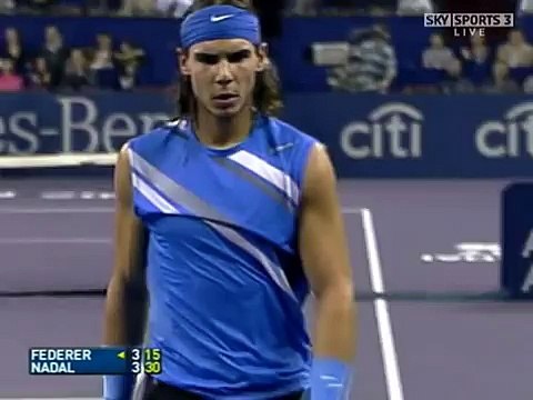 Federer vs Nadal Shanghai Masters Cup 2007 (Highlights)