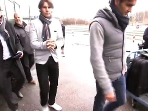Roger Federer Picked Up Rafael Nadal at Airport for Match for Africa Interviews Luncheon