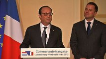 Discours devant la communauté française de Luxembourg