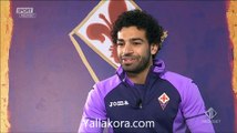 صلاح يعد جماهير الفيولا بالتأهل لدوري الأبطال