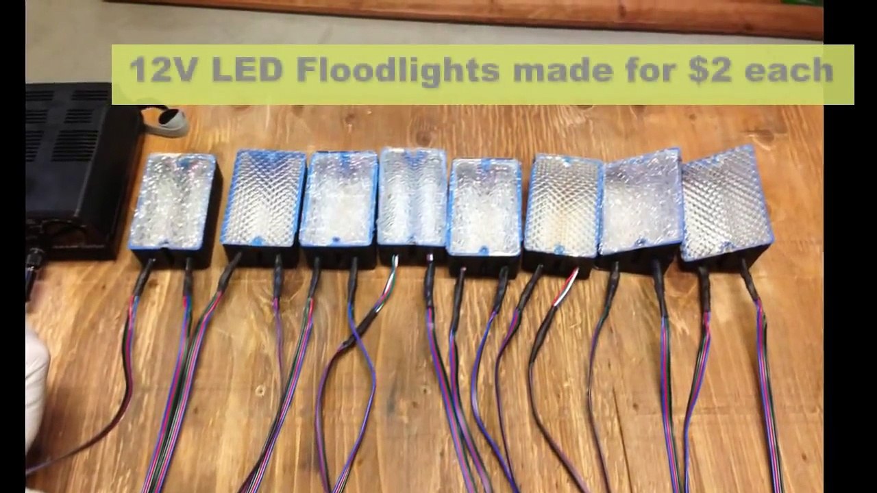 RGB LED Lighting - How to make cheap floodlights