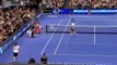 Andy Roddick Tosses Racket at Ball Girl (vs Roger Federer)