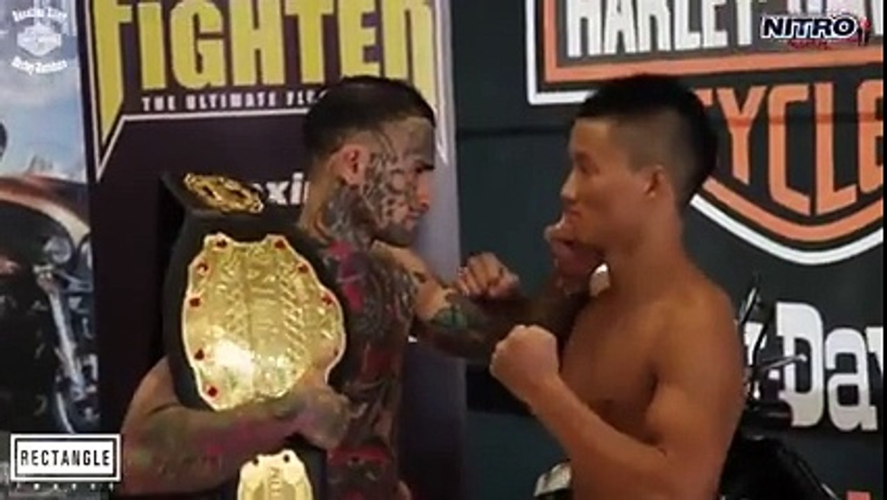 Guy acts cocky pre-fight, and then
