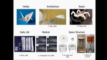 Deformable Mobile Robot with Origami Wheels which can expand and shrink in size automatically