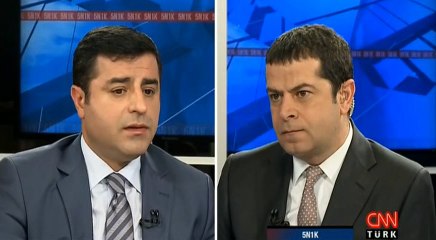 Demirtas Acikca tehdit ediyorum Hükümeti Demokrasiyle Tehdit ediyorum