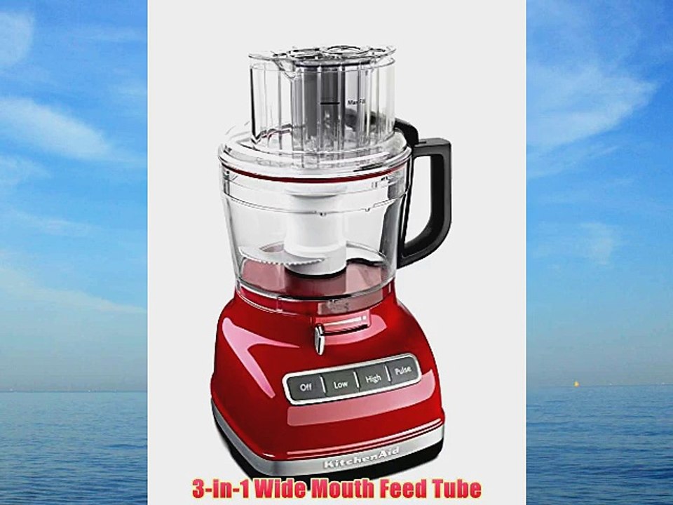 KitchenAid KFP1133ER 11-Cup Food Processor with Exact Slice System - Empire Red