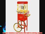 Nostalgia Electrics CCP510 53 Tall Vintage Collection 6-Ounce Kettle Commercial Popcorn Cart