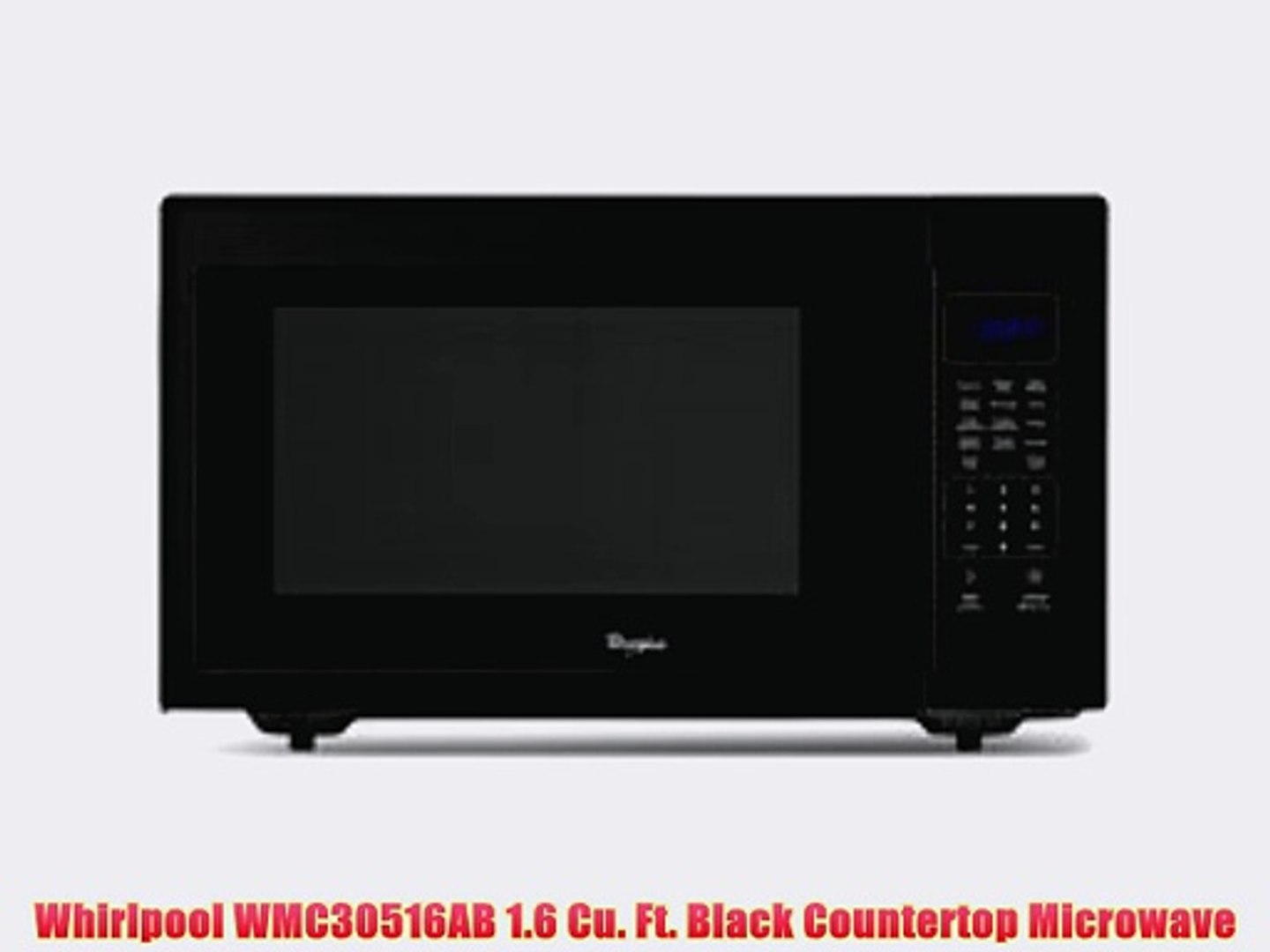 Whirlpool Wmc30516ab 1 6 Cu Ft Black Countertop Microwave