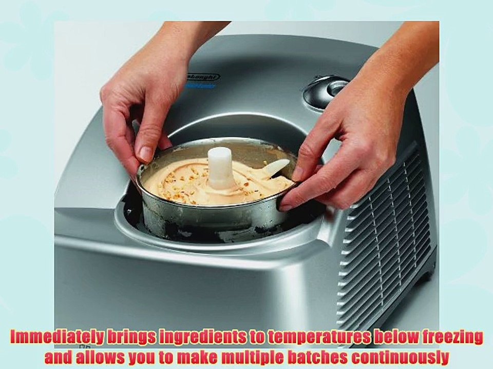 DeLonghi GM6000 Gelato Maker with SelfRefrigerating Compressor video