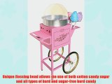Nostalgia Electrics CCM600 50 Tall Vintage Collection Commercial Cotton Candy Cart