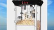 Great Northern Popcorn Black 8 oz. Ounce Foundation Vintage Style Popcorn Machine and Cart