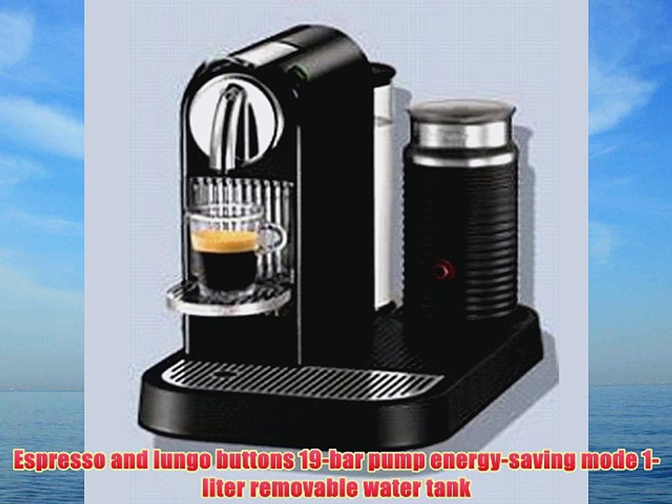Nespresso D120-US-BK-NE CitiZ Automatic Single-Serve Espresso Maker and Milk Frother Limousine