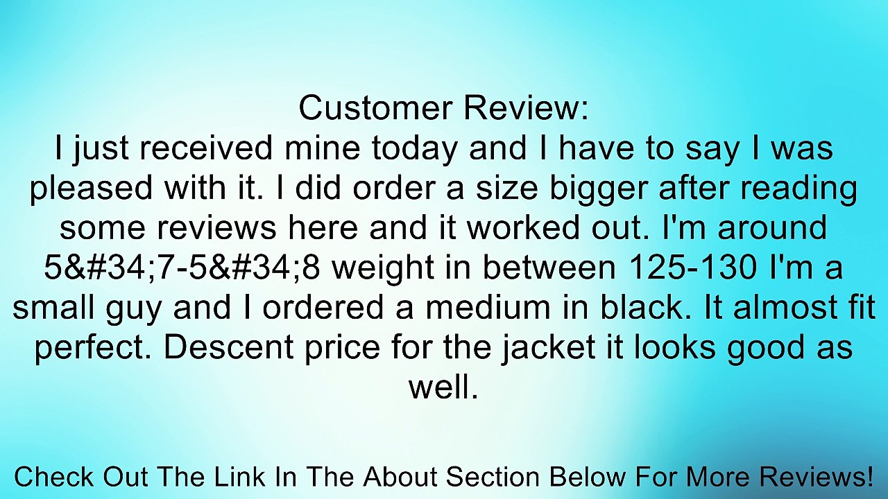 Men's Winter Slim Fit Stand Up Collar Faux Leather Jacket Review