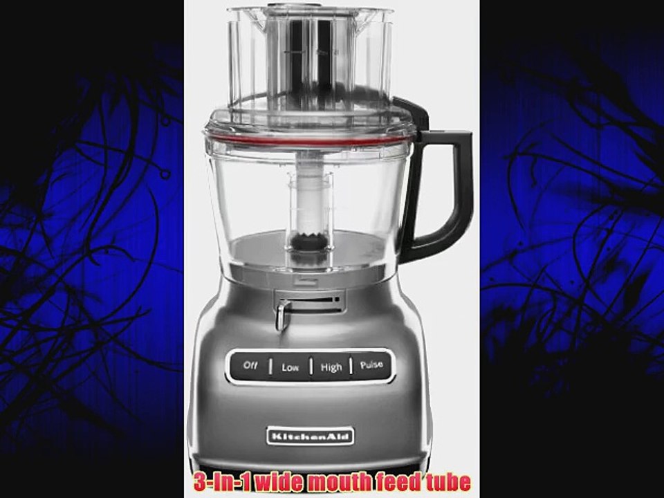 KitchenAid KFP0933CU 9-Cup Food Processor with Exact Slice System Contour Silver