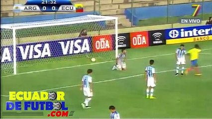Ecuador venció 2-1 a Argentina por el Sudamericano Sub 17