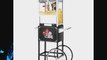 Great Northern Popcorn Black Commercial Popcorn Popper Machine with Cart 12oz