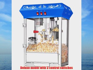 Great Northern Popcorn Countertop Foundation Popcorn Popper Machine 8-Ounce Blue