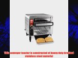 Waring Commercial CTS1000B Heavy-Duty Stainless Steel Conveyor Toaster 208-volt