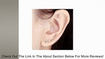 OKAJEWELRY Cubic Zircon Crystal Ear Sweep Cuff Hook Earrings 1 Pair Review