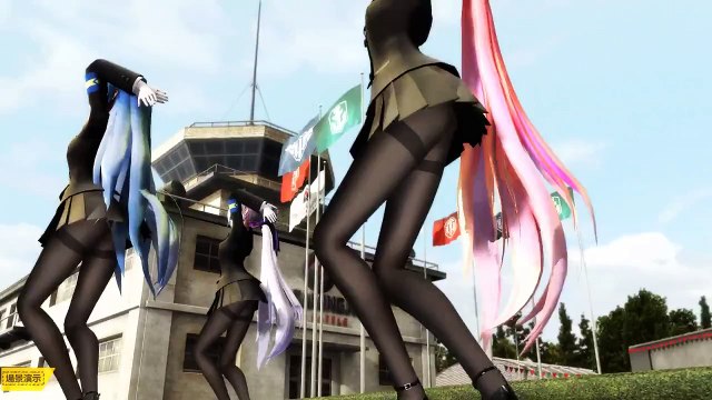 Girls【MMD】弱音ハク(Yowane Haku) 初音ミク(Hatsune Miku) 巡音ルカ(Megurine Luka)