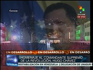 Maduro homenajea junto a FF.AA. al comandante Hugo Chávez