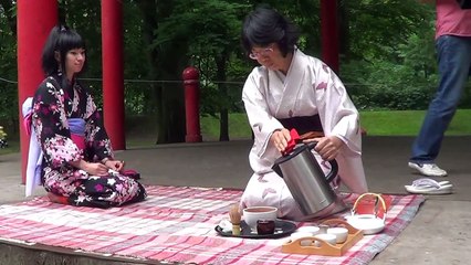 Chado 茶道 pokaz japońskiej ceremonii parzenia herbaty ( japanese tea ceremony )